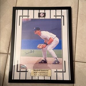 Don Mattingly, New York Yankees, autograph photo